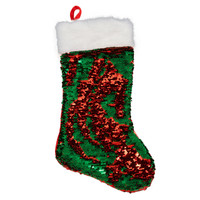 Red & Green Reversible Sequin Stocking