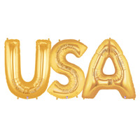 Jumbo Gold Foil Balloons-USA