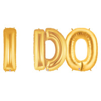 Jumbo Gold Foil Balloons-I DO