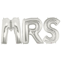 Jumbo Silver Foil Balloons-MRS