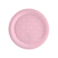 Blooming Elegance Dot Dessert Plate (8)