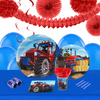 Farm Tractor 16 Guest Tableware & Deco Kit
