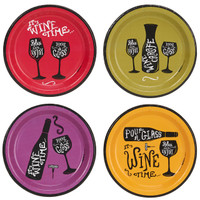 Wine Time Party Assorted Appetizer Plates