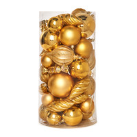 Gold Assorted Ornament Set (48)