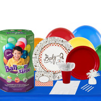 Baby-Q 16 Guest Party Pack and Helium Kit