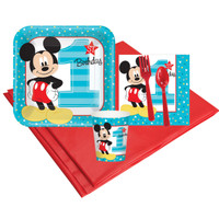 Disney Mickey Mouse 1st Birthday 8 Guest Party Pack
