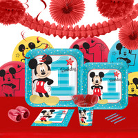 Disney Mickey Mouse 1st Birthday 16 Guest Party Pack
