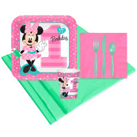 Disney Minnie Mouse 1st Birthday 8 Guest Party Pack