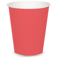 Coral 9 oz. Paper Cups