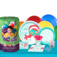 Little Spa Party 16 Guest Party Pack and Helium Kit
