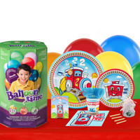 Two-Two Train 16 Guest Party Pack and Helium Kit