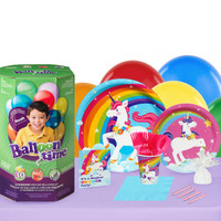 Fairytale Unicorn Party 16 Guest Party Pack and Helium Kit