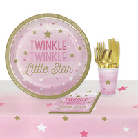 Twinkle Twinkle Little Star Pink 8 Guest Party Pack
