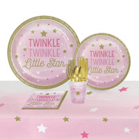 winkle Twinkle Little Star Pink 24 Guest Party Pack