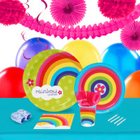 Rainbow Wishes 16 Guest Tableware & Deco Kit