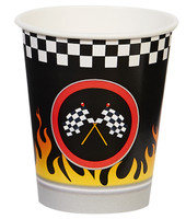 Racecar Racing Party 9oz Paper Cups (8)