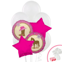 Western Cowgirl Party Balloon Bouquet