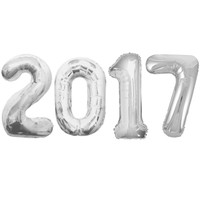 Jumbo Silver Foil Balloons-2017 