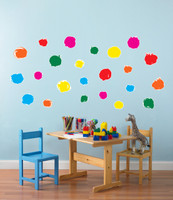 Circle Dot Confetti Home Room Decor Removable Wall/Locker/Door/Decal Kids/Children