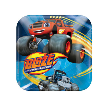 Blaze and the Monster Machines Square Dessert Plates - ThePartyWorks
