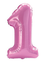 #1 Pink Jumbo Foil Balloon
