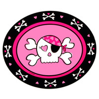 Pink Skull Stickers