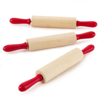 Rolling Pin with Red Handles