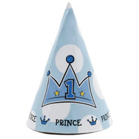 Lil' Prince 1st Birthday Cone Hats