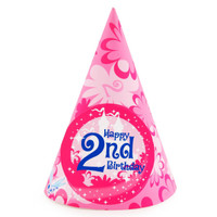 Enchanted Unicorn 2nd Birthday Cone Hats