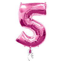 #5 Pink Foil Balloon