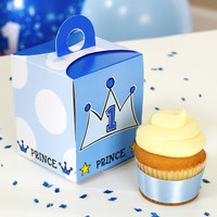 Lil' Prince 1st Cupcake Boxes