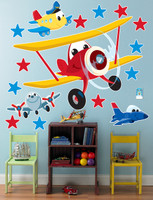 Airplane Adventure Giant Wall Decals