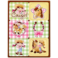Pink Cowgirl Sticker Sheets