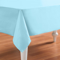 Pastel Blue (Light Blue) Plastic Tablecover