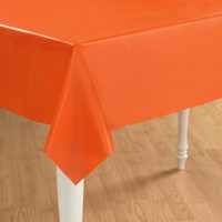 Sunkissed Orange (Orange) Plastic Tablecover