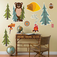 Let's Go Camping Giant Wall Decals