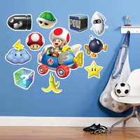 Mario Kart Wii Toad Giant Wall Decal
