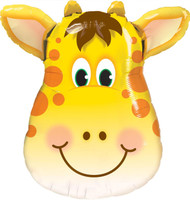 Jolly Giraffe Shaped Jumbo Foil Balloon