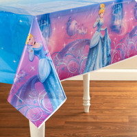 Disney Cinderella Sparkle Plastic Tablecover