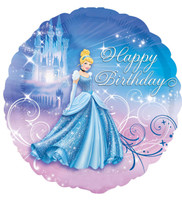 Disney Cinderella Happy Birthday Foil Balloon