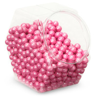 Shimmer Pink Sixlets Candy