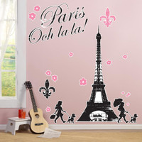 Paris Damask Giant Wall Decals