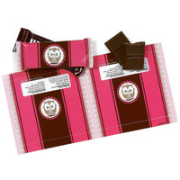 Pink Owl Small Candy Bar Wrappers