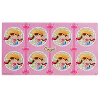 Pink Cowgirl Large Lollipop Sticker Sheet
