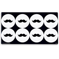 Little Man Mustache Small Lollipop Sticker Sheet