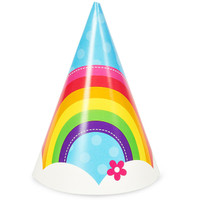 Rainbow Wishes Cone Hats