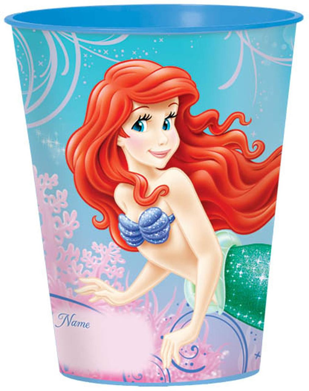 Disney The Little Mermaid Sparkle 16 oz. Plastic Cup