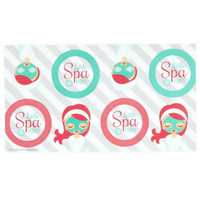 Little Spa Party Small Lollipop Sticker Sheet