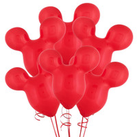 15" Mouse Ears Red Latex Balloons