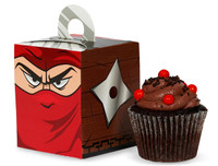 Ninja Warrior Party Cupcake Boxes